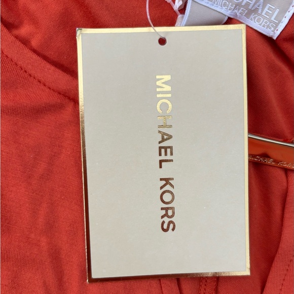 Michael Kors Flowy Burnt Orange Tank - Picture 4 of 4